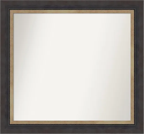 Miniatura 289 de Amanti Art Espejo personalizado, espejo de baño negro Astor, espejo de pared o espejo de tocador de baño sobre el fregadero (25 x 25 pulgadas)