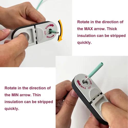 Miniatura 2 de Herramienta Universal de Pelado de Cables de Red para Cat5e, Cat 6, Cat 6a, Cat7, Cat 8 - Peladora Profesional de Cables Coaxiales y Cortadores