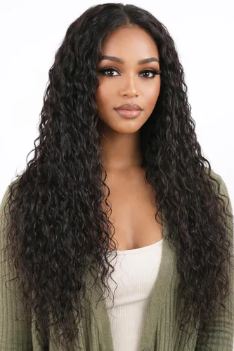 Miniatura 24 de Peluca de cabello humano con encaje frontal en T de 13 x 4 pulgadas, peluca de encaje HD rizado profundo sin pegamento, línea de cabello