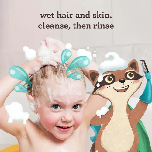 Miniatura 3 de Aveeno Kids Champú y acondicionador hidratante 2 en 1, limpia, acondiciona y desenreda suavemente el cabello de los niños, formulado con extracto