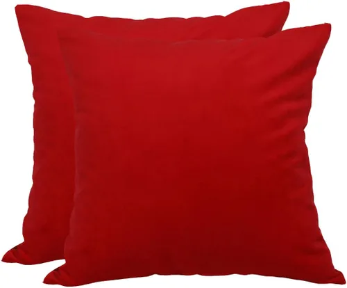 Miniatura 56 de TangDepot - Funda de almohada lisa de terciopelo, funda de cojín supersuave de lujo, muchas opciones de colores y tamaños