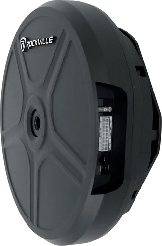 Miniatura 4 de Rockville RockGhost V2 - Subwoofer amplificado para automóvil de 800 W, 11 pulgadas, diseño de neumático de repuesto antirrobo, graves profundos