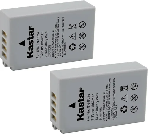 Miniatura 4 de Kastar Paquete de 1 batería EN-EL24 de repuesto para batería Nikon EN-EL24 ENEL24 EN-EL24a ENEL24a, cargador Nikon MH-31, Nikon 1 J5 1J5, Nikon