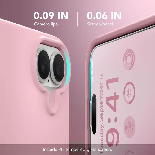 Miniatura 755 de GONEZ Funda de silicona para iPhone 15 Pro Max, compatible con Magsafe, protector de cámara + protector de pantalla, forro de microfibra suave