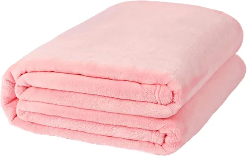 Miniatura 64 de NANPIPER manta decorativa gruesa y ultrasuave de microfelpa, para todas las estaciones, manta peluda de microfibra prémium para sofá y sillón, Coral