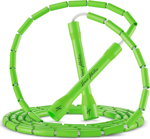 Miniatura 11 de Honor Athletics Cuerda de saltar con cuentas 2.0, ajustable con asas irrompibles y cuentas inastillables para un entrenamiento mejorado de fitness