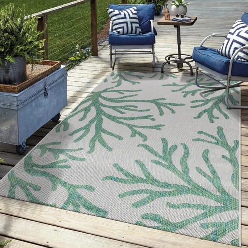 Miniatura 17 de Keen Home Design - Alfombra para terraza al aire libre - 2x10 Lavable para interior/exterior para patio, cocina, balcón, playa, jardín, terraza