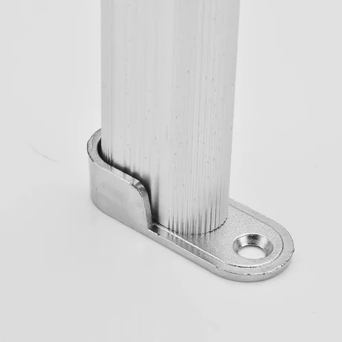 Miniatura 7 de MroMax Soporte ovalado de aleación de zinc para barra de armario, soporte de brida para barra de armario, diámetro interior de 0.650 in, paquete