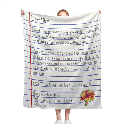 Miniatura 9 de Manta personalizada con texto de fotos, manta personalizada con mis propias fotos, manta conmemorativa personalizada para madres para mamá, papá