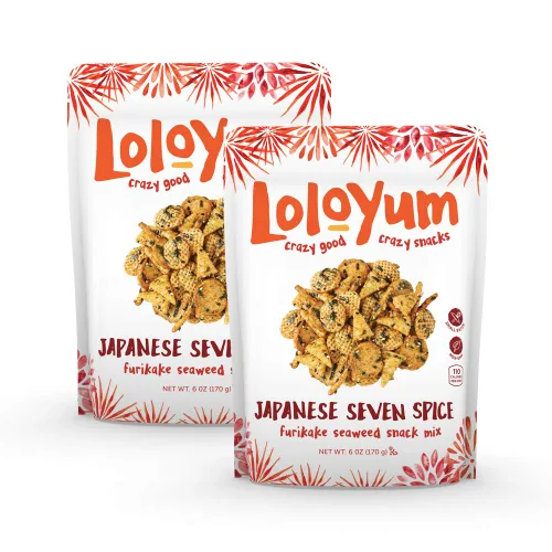 Miniatura 7 de LoloYum Furikake - Mezcla de bocadillos de algas marinas (especias japonesas de siete, 6 onzas)