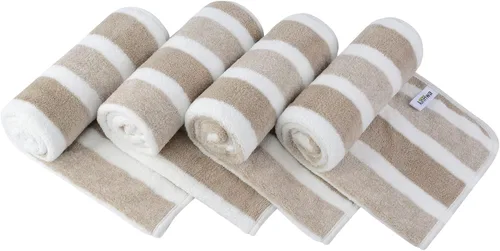 Miniatura 30 de KinHwa Toallas de mano de microfibra para baño, toallas faciales suaves y absorbentes, toallas de mano grises para baño, paños de lavado para spa