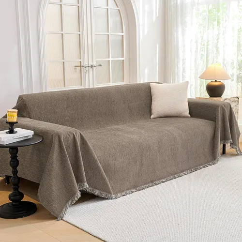 Miniatura 20 de MYSKY HOME Fundas para sillón, funda para silla reclinable, color beige, fundas de sofá para sofá modular en forma de L, fundas de sofá de gran