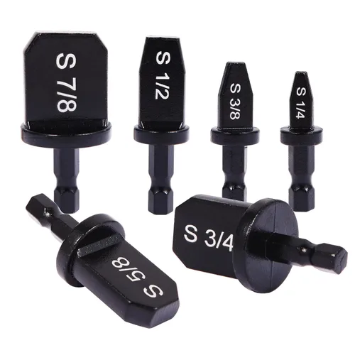 Juego de reparación HVAC, expansor de tubo de cobre para aire acondicionado, herramienta hexagonal de estampación manual, tubo de cobre suave con