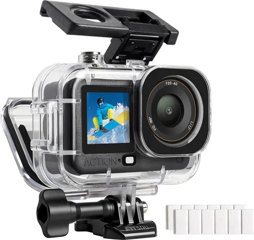 Miniatura 13 de FitStill 196FT/60M Estuche Impermeable y 3 Filtros y Juego de Palanca Flotante Compatible con DJI Osmo Action 5 Pro Action 4 Action 3, Cubierta