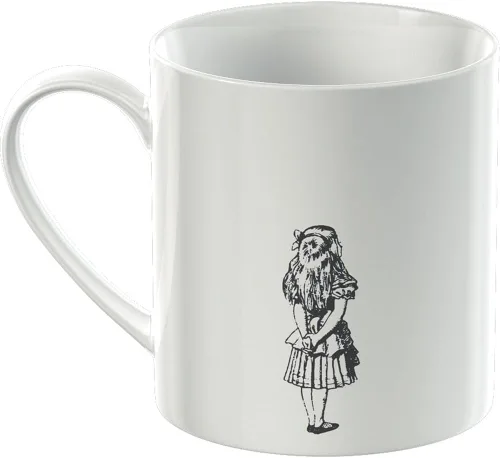 Miniatura 3 de V&A Taza de Alicia en el País de las Maravillas en caja de regalo, diseño de Alicia, porcelana fina, color blanco, 11.8 fl oz