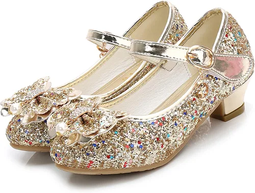 Miniatura 3 de Cadidi Dinos Zapatos de vestir para niñas, zapatos de fiesta de boda, zapatos de tacón Mary Jane Princesa (bebéniño pequeñoniño grande)