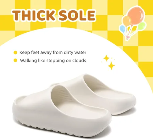 Miniatura 5 de Sandalias acolchadas para mujeres, hombres y niños, cómodas, antideslizantes, suaves, impermeables, para baño, ducha, sandalias acolchadas de suela