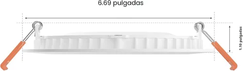 Miniatura 6 de Philips Hue Downlight LED inteligente delgado de 6 pulgadas, luz blanca y de color que cambia de color, 1 paquete, 1200 lúmenes, para interiores