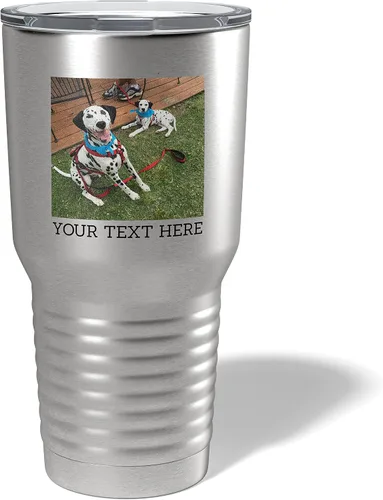 Miniatura 10 de Vaso personalizado de 30 onzas (17 colores) con foto impresa con aislamiento térmico de acero inoxidable recubierto de polvo con tapa, regalo