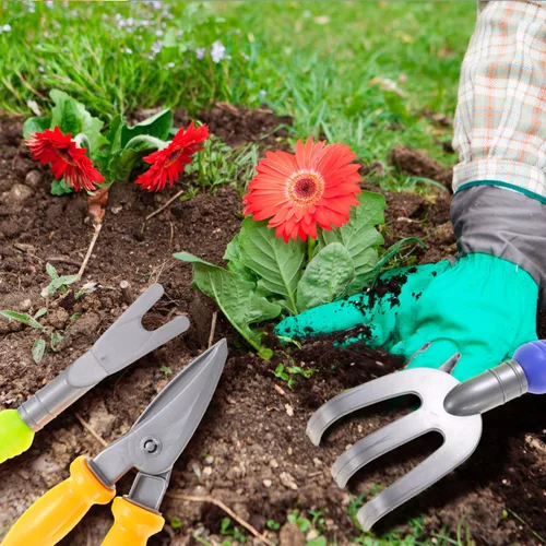 Miniatura 6 de PowerTRC Garden Wagon & Tools - Juego de 15 herramientas de jardinería para niños y vagones de juguete - Juguetes para niños pequeños al aire libre