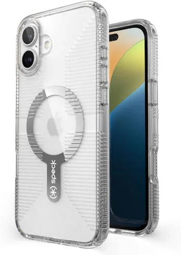 Miniatura 8 de Funda transparente Speck para iPhone 15 Pro - Delgada, diseñada para MagSafe, protección contra caídas con agarre - resistente a rayones