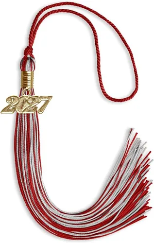Miniatura 164 de Endea Graduation - Borla de doble color mixto con fecha dorada (negro/dorado antiguo, 2021)