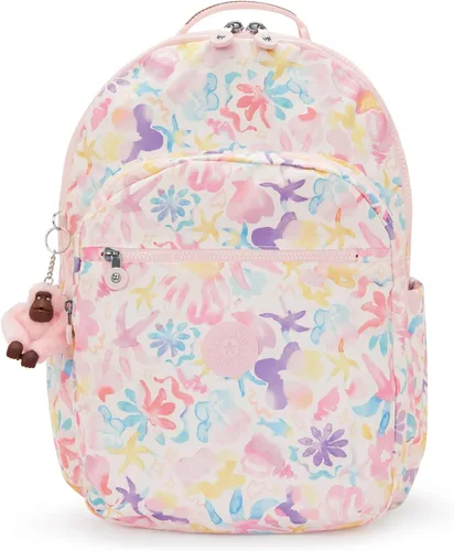 Miniatura 92 de Kipling Mochila para portátil Seoul de 15 pulgadas para mujer, duradera, espaciosa, con correas acolchadas para el hombro, funda protectora