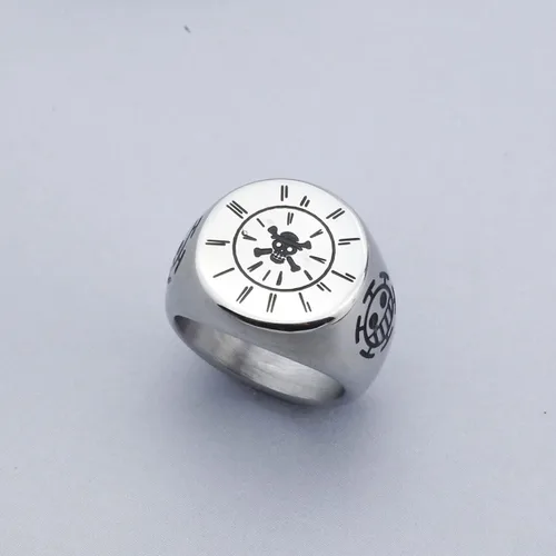 Miniatura 2 de ZWYQWN Anime One Piece Luffy Skeleton Ring Birthday Gifts for Men Boys Cosplay Gifts for Women Men
