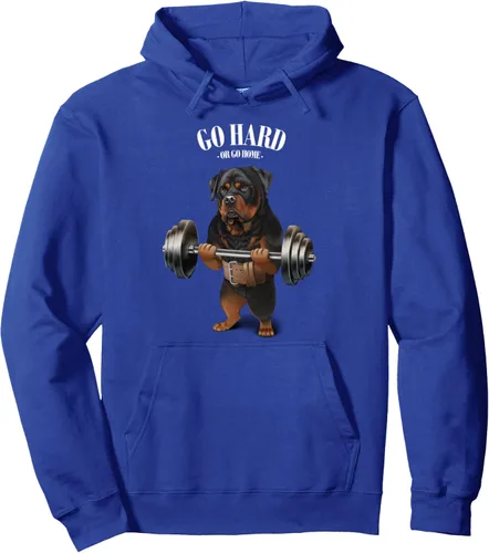 Miniatura 10 de Rottweiler - Sudadera con capucha para levantamiento de pesas y gimnasio, Negro, S