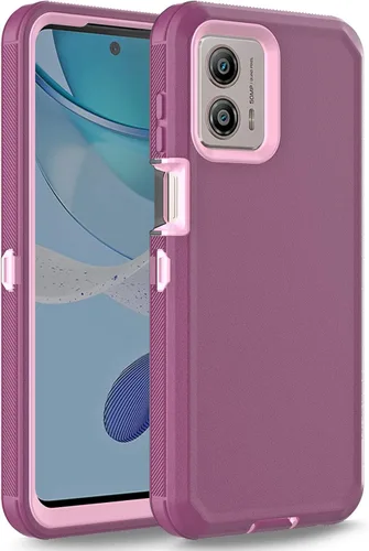 Miniatura 13 de Funda para Moto G 5G 2023, Motorola G 5G 2023, resistente, a prueba de golpes, a prueba de polvo, resistente, protectora, 3 en 1, color negro