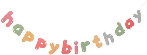 Miniatura 6 de MEETINGU Pancarta de Feliz Cumpleaños, Decoraciones de Fiesta Letrero Colorido Suministros para Niños, Niñas, Adultos
