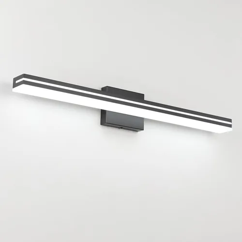 Miniatura 11 de SineRise Barra de Luz LED Moderna para Tocador de Baño de 16 Pulgadas, Accesorios de Iluminación de Pared de Baño Modernos de Acrílico Cromado Sobre