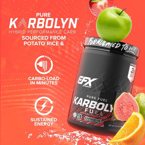 Miniatura 4 de EFX Sports Karbolyn Fuel Polvo de carbohidratos de absorción rápida Carga de carbohidratos, energía sostenida, recuperación rápida Sin