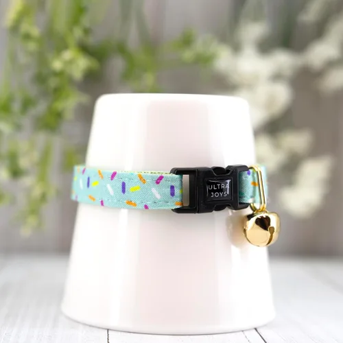 Miniatura 3 de Ultra Joys Collar de gato Breakaway – Gatito a adulto, campanas, collar de gato niño y niña, regalo de cumpleaños Solo collar de cumpleaños