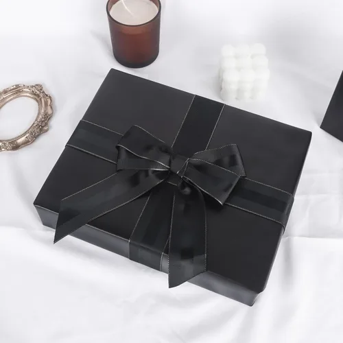 Miniatura 5 de NESCCI Papel de regalo negro de metal mate, papel de color sólido, papel de regalo perfecto para bodas, día de San Valentín, cumpleaños, Navidad