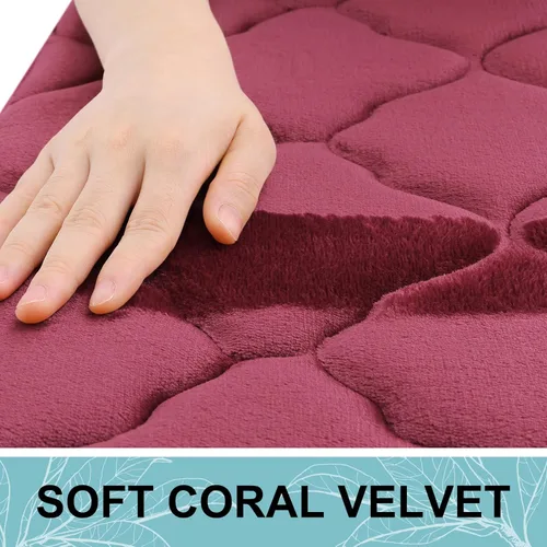 Miniatura 3 de OLANLY Alfombra de Baño de Espuma Viscoelástica de 24 x 16 pulgadas, Ultra Suave y Absorbente, Alfombras de Baño Antideslizantes, Cómodas, Lavables