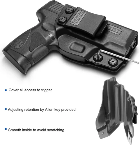 Miniatura 7 de Tactical Scorpion Gear Polímero oculto (IWB) Inclinación y retención Funda interior de los pantalones: se adapta a Taurus Millennium G2 PT111