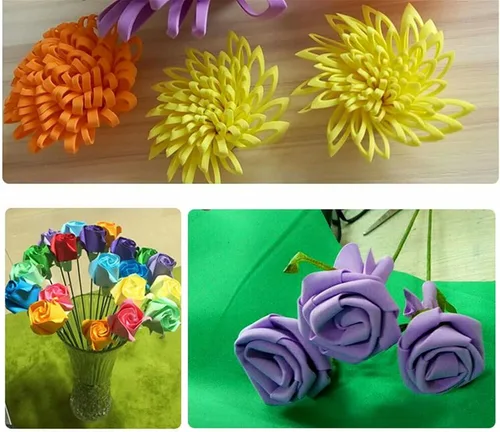 Miniatura 3 de 20 hojas de espuma EVA, 19 x 19 pulgadas, hoja de espuma colorida para proyectos de manualidades, aula, álbumes de recortes, fiestas, papel grueso