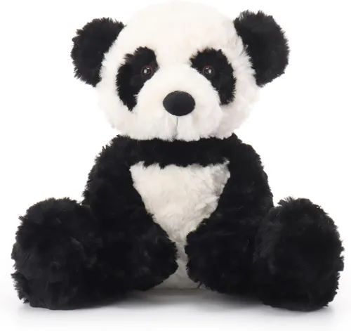 Miniatura 9 de Apricot Lamb Juguetes de peluche de oso panda de peluche, suave, perfecto para niños, panda blanco y negro