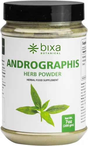 bixa BOTANICAL Andrographis Polvo 7.05 oz 7 OZ | Andrographis Paniculata | Hierba amarga Kalmegh | Suplemento herbario tónico natural para hígado |