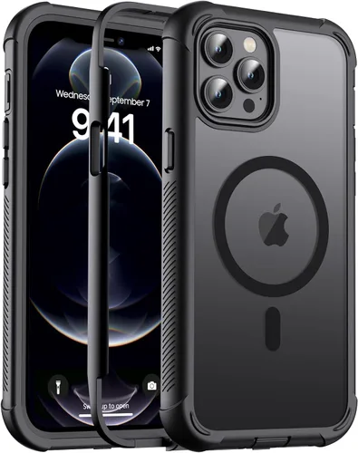 Miniatura 67 de jaroco - Funda magnética compatible con MagSafe para iPhone 11 de 6.1 pulgadas; protección de grado militar contra caídas, de doble capa