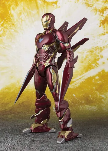 Miniatura 5 de TAMASHII NATIONS Bandai S.H.Figuarts Iron Man MK-50 - Juego de armas nano Avengers Infinity War Figura de acción
