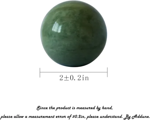 Miniatura 3 de Bolas de ejercicio de mano de mármol verde oscuro Baoding bolas de masaje de salud chinas aliviar el estrés relajarse dedos regalo para padres