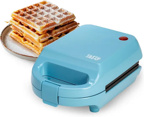 Miniatura 11 de Tasty Mini - Gofrera antiadherente, perfecta para gofres individuales, hash browns, brownies y más, resultados rápidos, fácil de limpiar, 600W