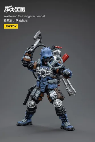 Miniatura 3 de Pipigirl Figuras de acción de soldado 1/18, kits de modelos de soldado de carroñeros de tierras baldíos de 4 pulgadas