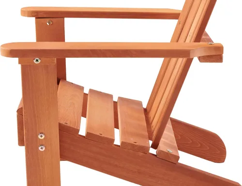 Miniatura 8 de Silla Adirondack en miniatura de madera maciza Hemlock, tumbona compacta para patio al aire libre, resistente a la intemperie, asiento de hoguera