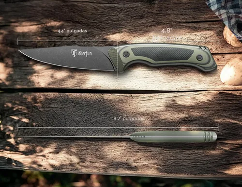 Miniatura 5 de Cuchillo de Utilidad de Cocina de 5.5 Pulgadas - Acero Alemán de Espiga Completa Resistente al Óxido, Mango G10 - Cuchillo de Chef Profesional
