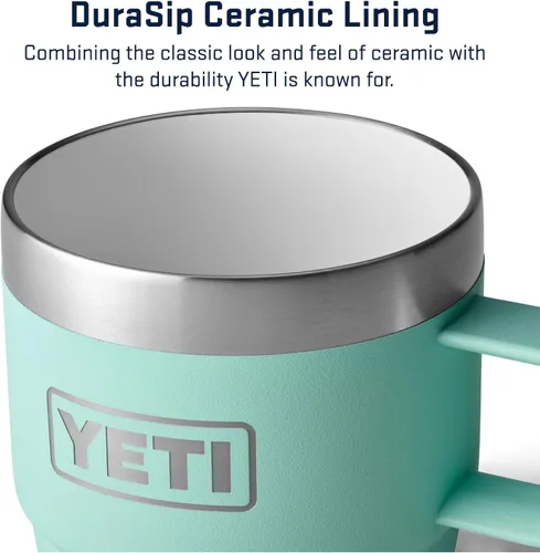 Miniatura 3 de YETI Rambler - Taza apilable de 6 oz, de acero inoxidable, aislada al vacío para espresso/café, paquete de 2 Verde mar