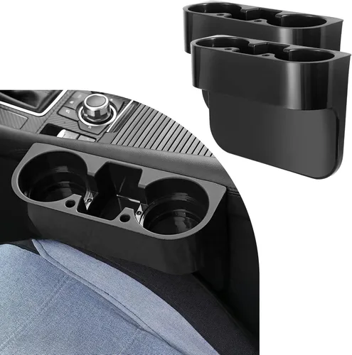 Miniatura 7 de Augeny Organizador de Asiento de Coche, Caja de Almacenamiento Multifuncional Portátil para Consola Central, Organizador de Espacio de Asiento