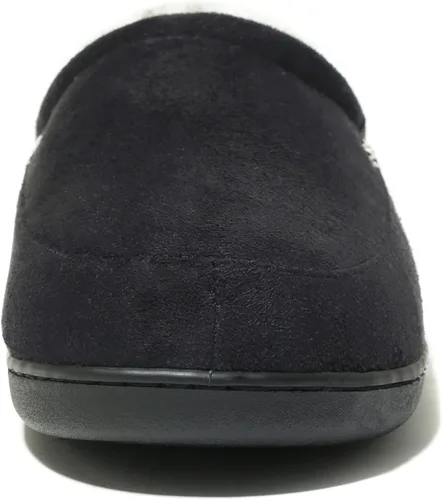 Miniatura 3 de NewDenBer Men's Warm Memory Foam Suede Plush Lined Slip on Indoor Outdoor Clog House Slippers